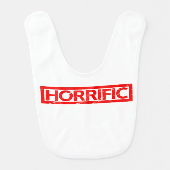 Horrific Stamp Baby Bib (Front)