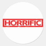 Horrific Stamp Classic Round Sticker