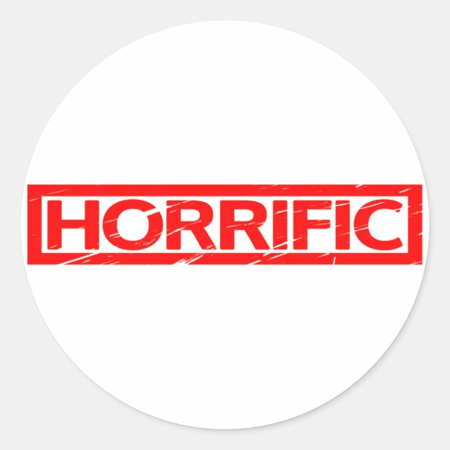 Horrific Stamp Classic Round Sticker (Front)