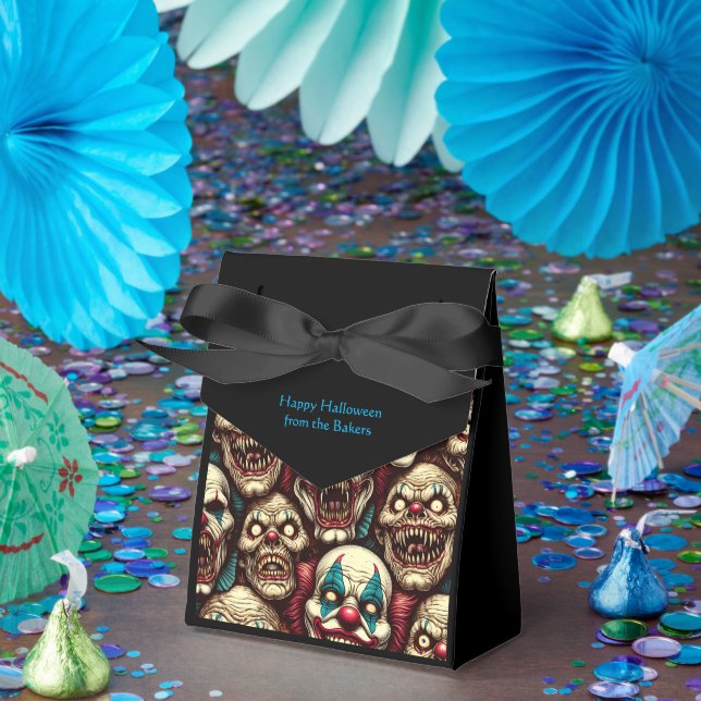 Horrifying Clowns Halloween Party  Favor Boxes (Party)