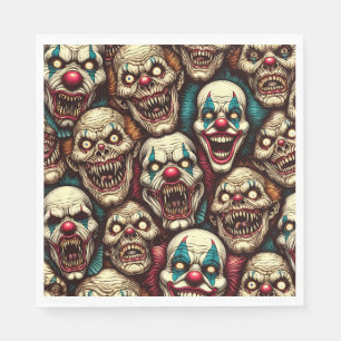 Horrifying Clowns Halloween Party Napkins