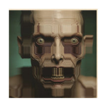 Horrifying creepy face on