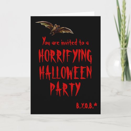 Horrifying Halloween Party Invitation