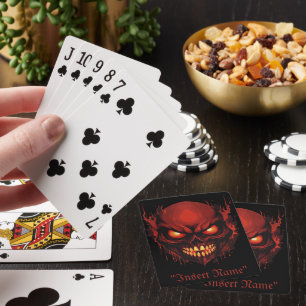 Horrifying Hollow Poker Cards