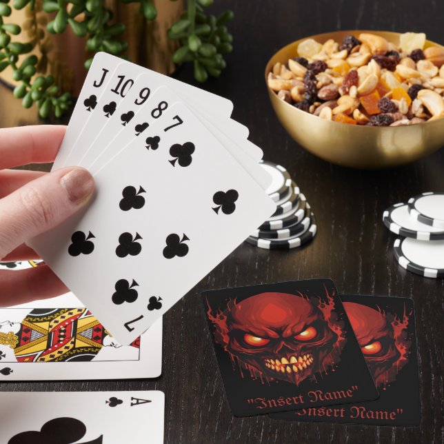 Horrifying Hollow Poker Cards (In Situ)
