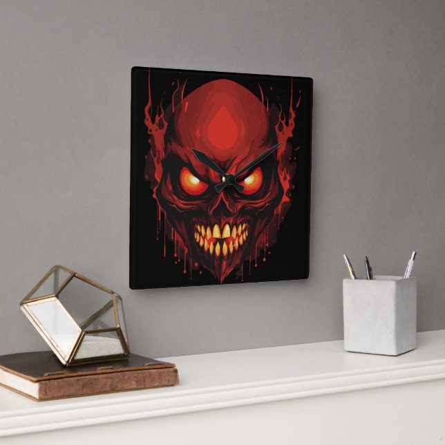 Horrifying Hollow Square Wall Clock (Office)