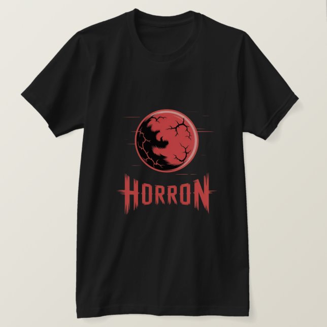 HORRON Blood Moon Logo  T-Shirt (Design Front)
