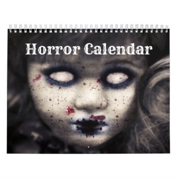Horror 2024 Calendar by sunbuds at Zazzle