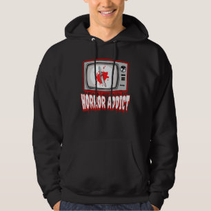 Horror Addict Movie Lover Scary Slasher Retro TV G Hoodie