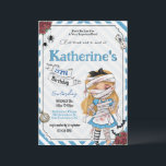 Horror Alice in wonderland Birthday invitation<br><div class="desc">make your next birthday special with this beautiful Horror Alice in wonderland Inspired birthday invitation.</div>