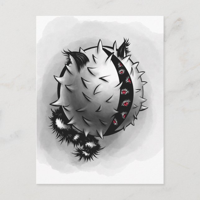 Horror Art Dark Fantasy Monster Postcard (Front)