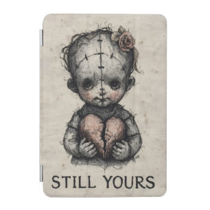 Horror Art of Stitched Doll with Broken Heart iPad Mini Cover