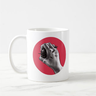 Horror Art Stabbed Fist Gothic Coffee Mug