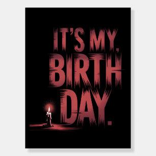 Horror Birthday Poster Thriller Movie Halloween