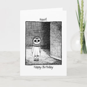 Horror Birthday Scary Creepy Weird Goth Dark Art  Card