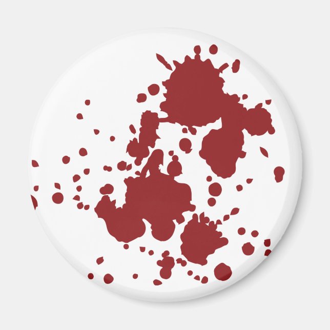 horror blood stains magnet (Front)