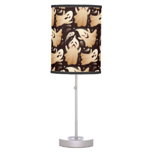 Horror Boo Ghost Halloween Pattern Table Lamp