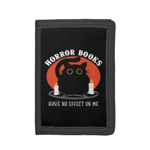 Horror Books Have No Effect On Me - Black Cat Trifold Wallet
