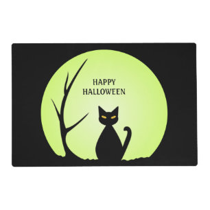 Horror Cat Halloween Placemat