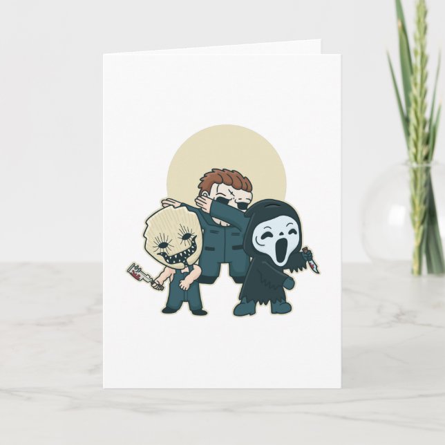 Horror characters card (Front)