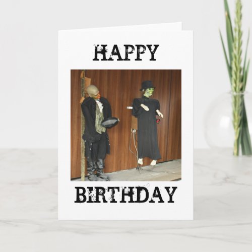 Horror Characters Happy Birthday Card