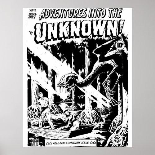 Horror Comic Book Cover Retro Vintage Volume 005 Poster