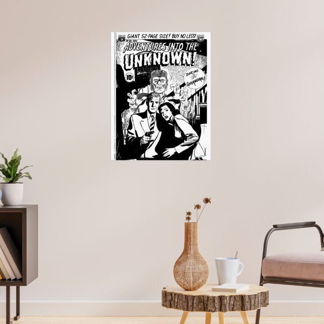 Horror Comic Book Cover Retro Vintage Volume 025 Poster | Zazzle