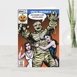 Horror Comic Style Birthday Card