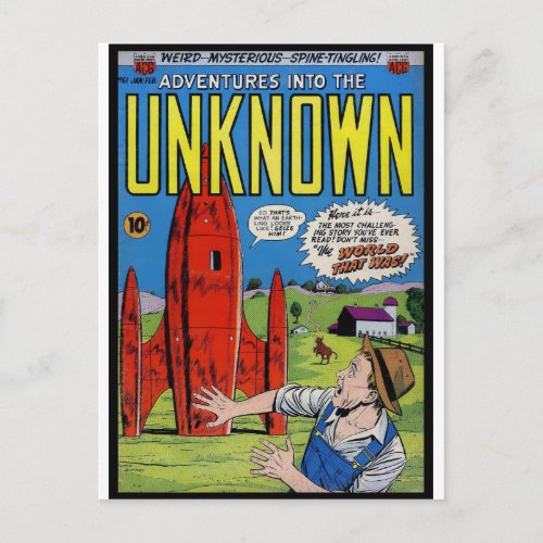 Horror Comics Into the Unknown 61 Postcard
