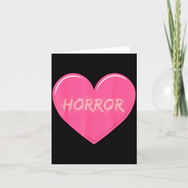 Horror Creepy Yami Kawaii Pastel Nge Valentines  Card (Front)