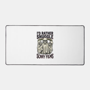 Horror Cuddle Shirt Funny Skull Ghost Movie Night Desk Mat