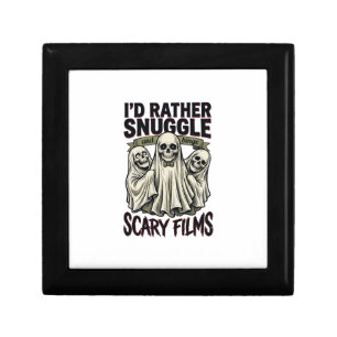 Horror Cuddle Shirt Funny Skull Ghost Movie Night  Gift Box