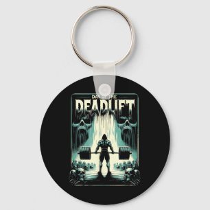 Horror Deadlift Workout Training Bodybuilder Keychain