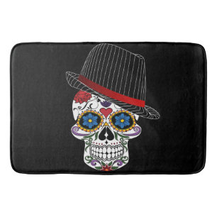 Horror Elegant Skull Bathroom Mat