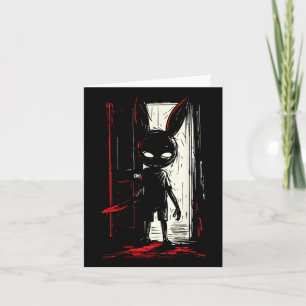 Horror Evil Bunny Rabbit Slasher Creepy Door Alt G Card