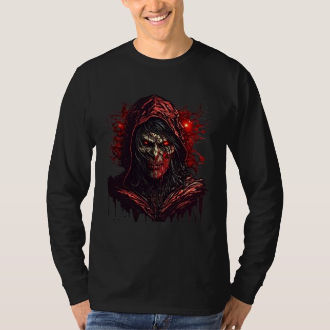 Horror Evil Mage Nightmare Scary Terrifying Hallow T-Shirt (Front)