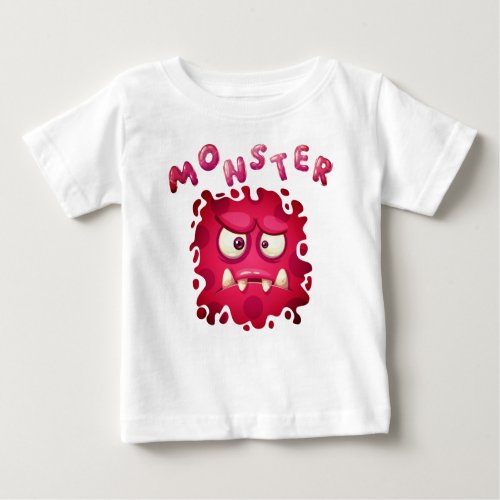 Horror Expressions Funny Monster Faces  Baby T_Shi Baby T_Shirt