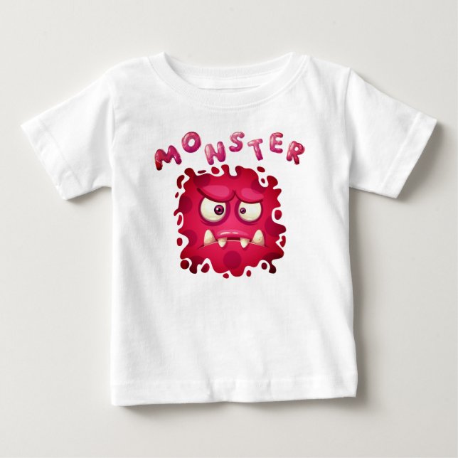 Horror Expressions Funny Monster Faces  Baby T-Shi T-Shirt (Front)