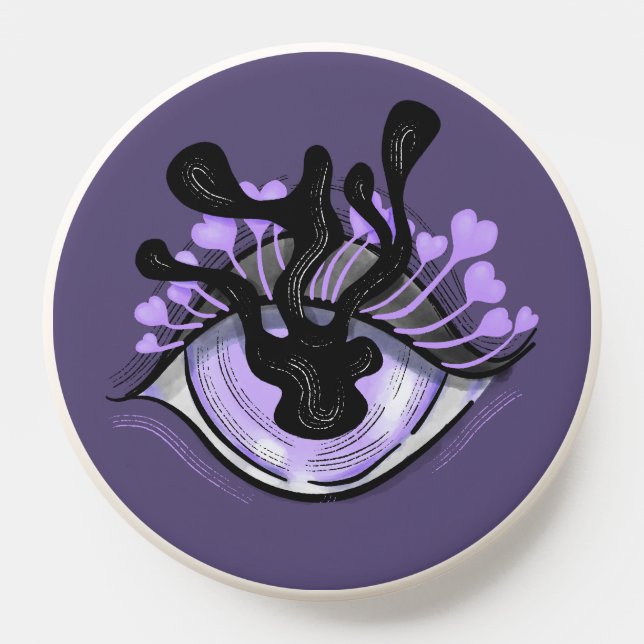 Horror Eye Goth Creepy Weird Purple PopSocket (Popsocket)