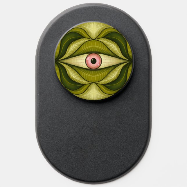 Horror Eye Plant Botanical Green Witch Whimsigoth PopSocket (Popsocket)