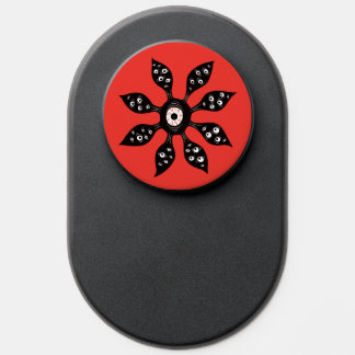 Horror Eyes Goth Witchy Monster On Red PopSocket