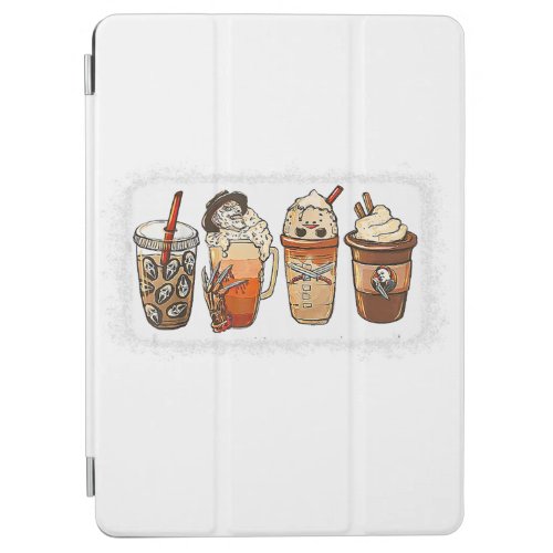 Horror Fall Coffee Pumpkin Spice Latte Iced Autumn iPad Air Cover