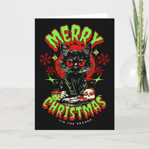 Horror Fan Christmas Greetings Holiday Card