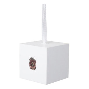 Horror Fan Club Halloween Demon Face Skulls Film R Cube Ornament