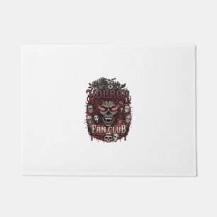 Horror Fan Club Halloween Demon Face Skulls Film R Doormat