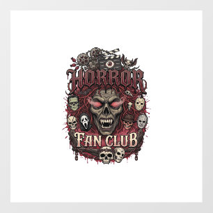 Horror Fan Club Halloween Demon Face Skulls Film R Floor Decals