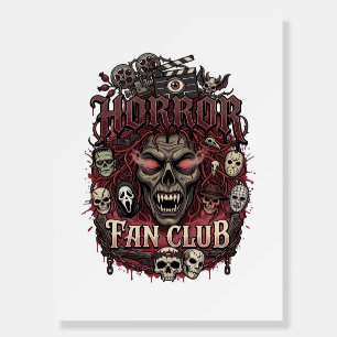 Horror Fan Club Halloween Demon Face Skulls Film R Foam Board