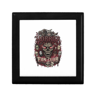 Horror Fan Club Halloween Demon Face Skulls Film R Gift Box