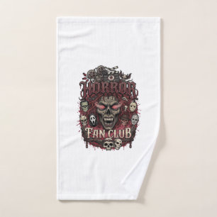 Horror Fan Club Halloween Demon Face Skulls Film R Hand Towel