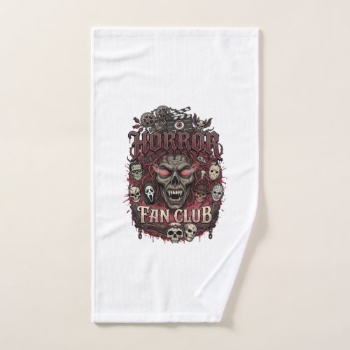 Horror Fan Club Halloween Demon Face Skulls Film R Hand Towel